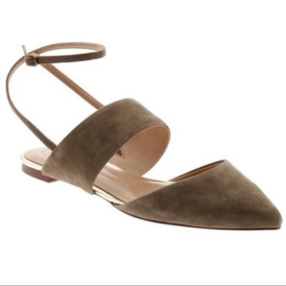 Banana Republic Suede Wrap Around Flats - Picture 1 of 9